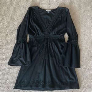 Black V-Neck Tunic